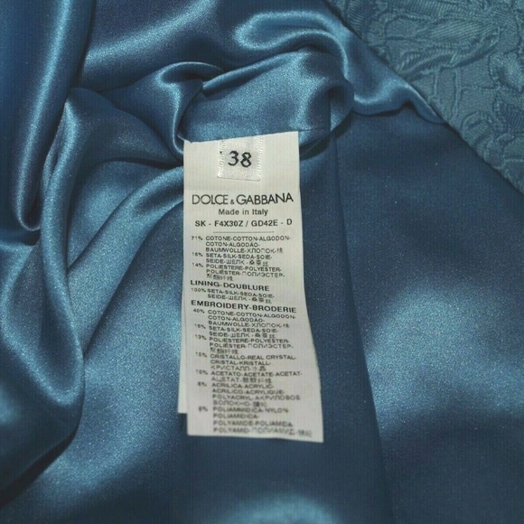 DOLCE & GABBANA Jacquard Skirt  with Crystals - Picture 5 of 5